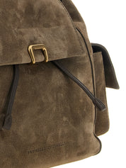 Brunello Cucinelli Brown Suede Backpack