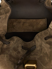Brunello Cucinelli Brown Suede Backpack