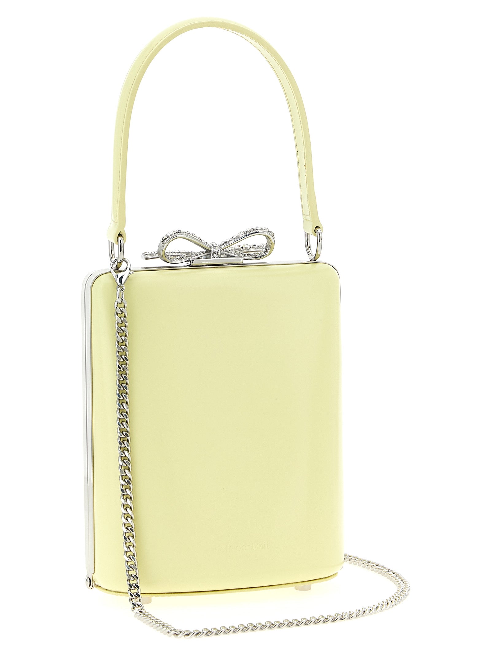 Self-Portrait Yellow Leather Handbag