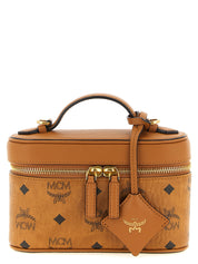 MCM Brown Canvas Handbag