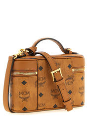 MCM Brown Canvas Handbag