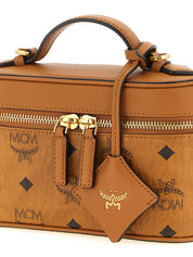 MCM Brown Canvas Handbag