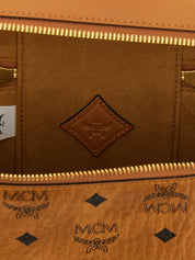 MCM Brown Canvas Handbag