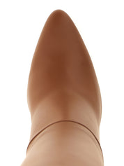 Valentino Garavani Brown Calfskin Over The Knee Boots