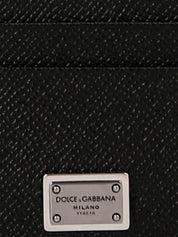 Dolce & Gabbana Black Calfskin Cardholder