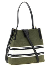 Balmain Green Cotton Bucket Bag