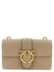 Gray Calfskin Crossbody Bag - PINKO
