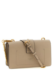 Gray Calfskin Crossbody Bag - PINKO