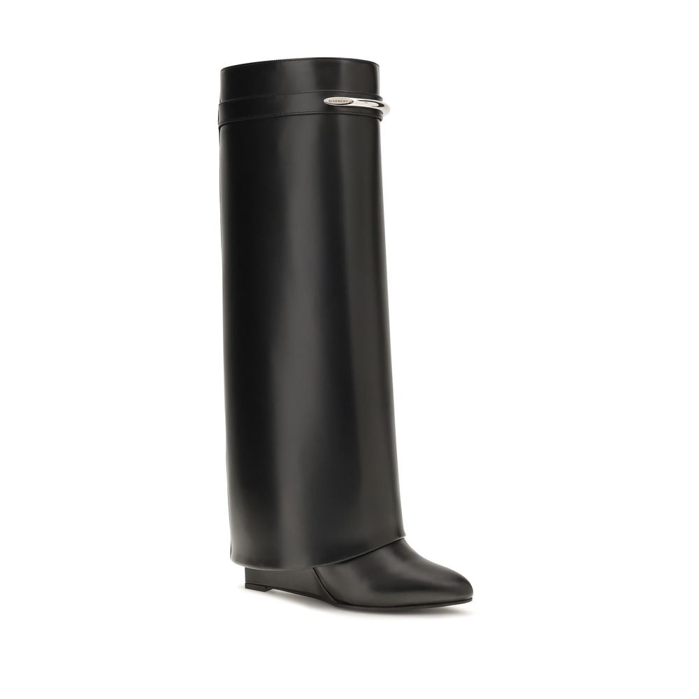 Givenchy Black Calf Leather Ankle Boots