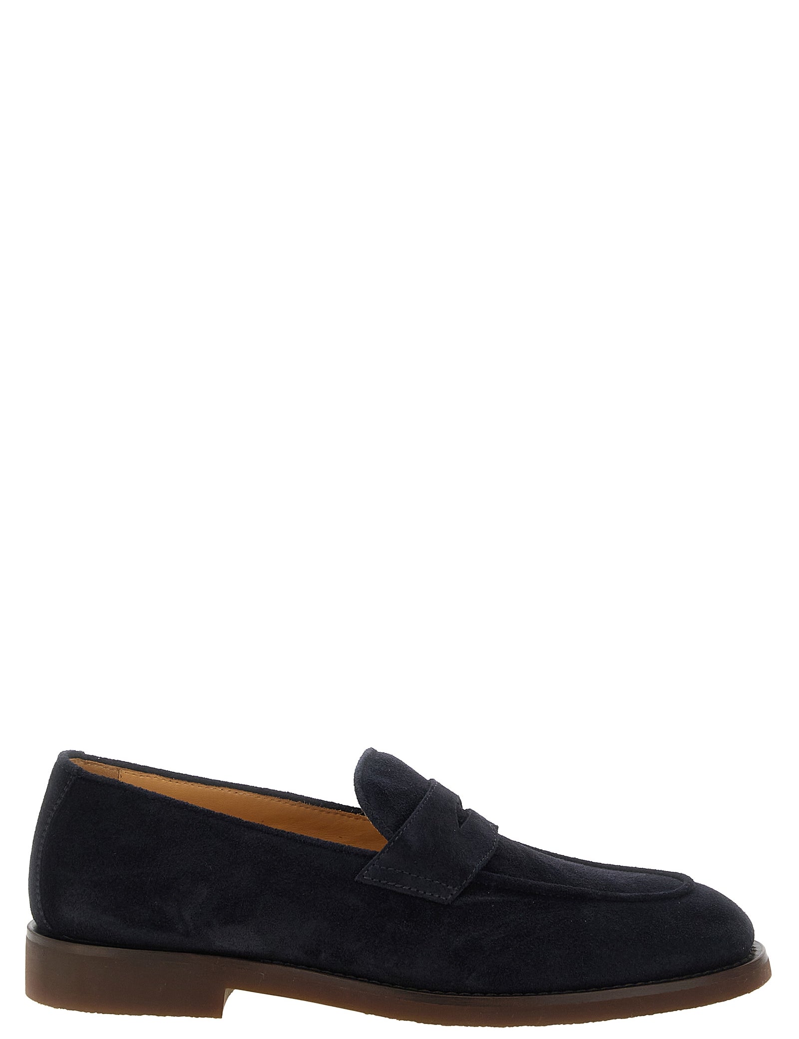 Brunello Cucinelli Blue Calfskin Loafers