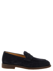 Brunello Cucinelli Blue Calfskin Loafers
