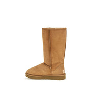 UGG Beige Sheepskin Ankle Boots