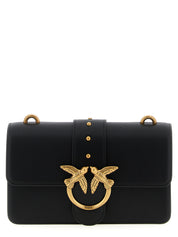 PINKO Black Calfskin Crossbody Bag