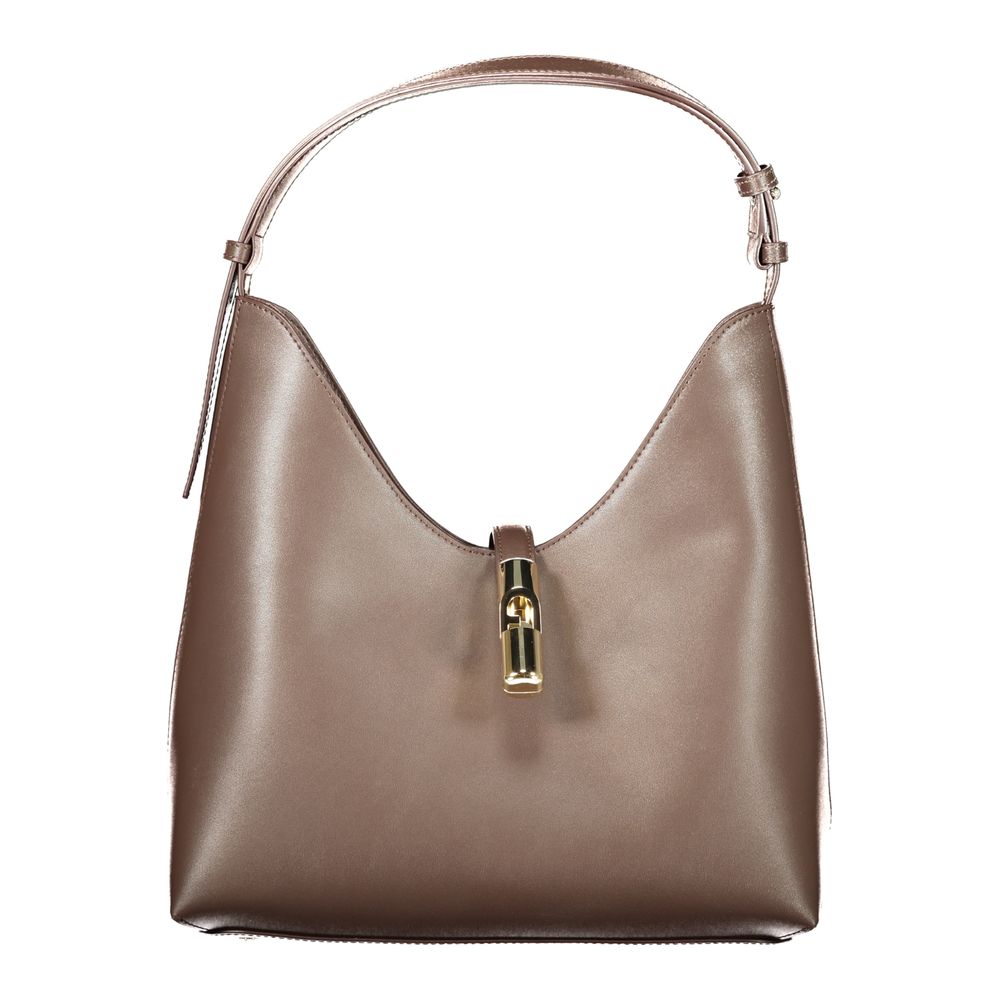 Furla Brown Leather Hobo Bag