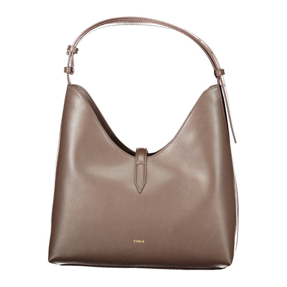 Furla Brown Leather Hobo Bag