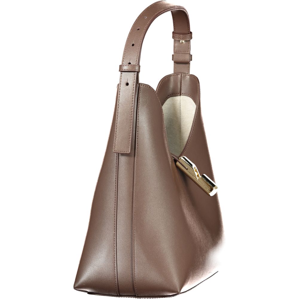 Furla Brown Leather Hobo Bag
