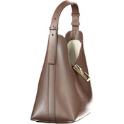 Furla Brown Leather Hobo Bag