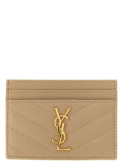 Saint Laurent Beige Calfskin Wallets & Cases