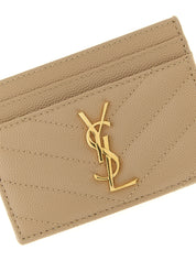 Saint Laurent Beige Calfskin Wallets & Cases
