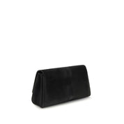 Khaite Black Calf Leather Clutch Bag