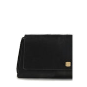 Khaite Black Calf Leather Clutch Bag