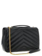 Saint Laurent Black Lambskin Shoulder Bags