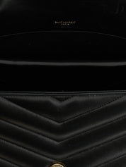 Saint Laurent Black Lambskin Shoulder Bags