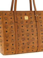MCM Brown Polyethylene Tote Bag