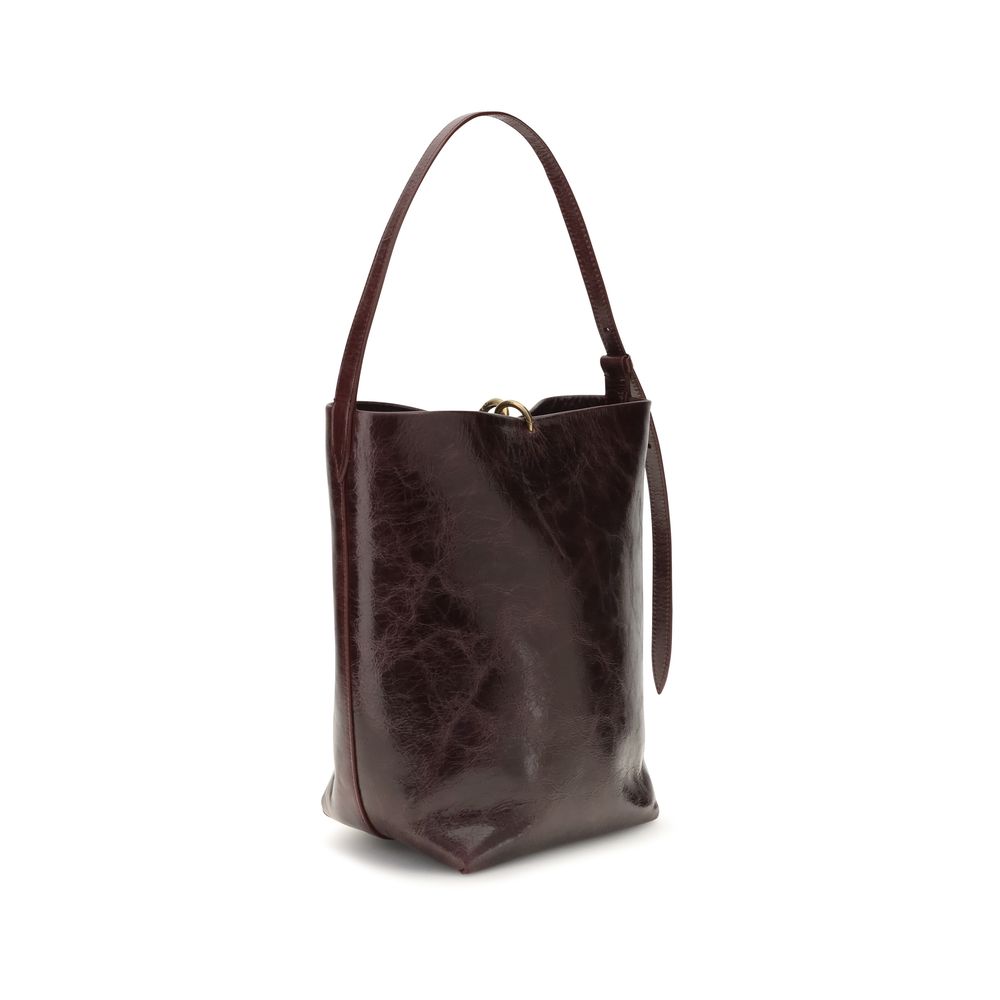 Benedetta Bruzziches Bordeaux Calf Leather Shoulder Bag