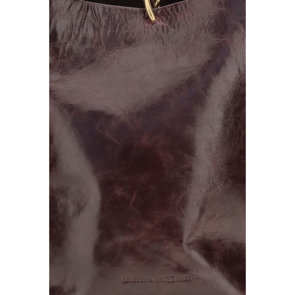Benedetta Bruzziches Bordeaux Calf Leather Shoulder Bag