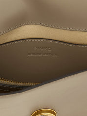 Gray Calfskin Crossbody Bag - PINKO