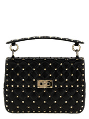 Valentino Garavani Black Lamb Leather Shoulder Bag