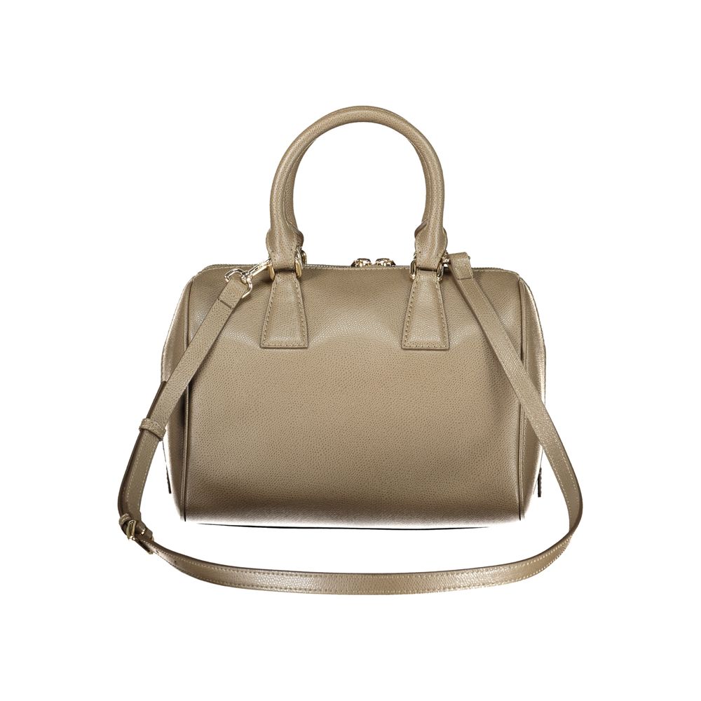 Furla Green Leather Boston Bag