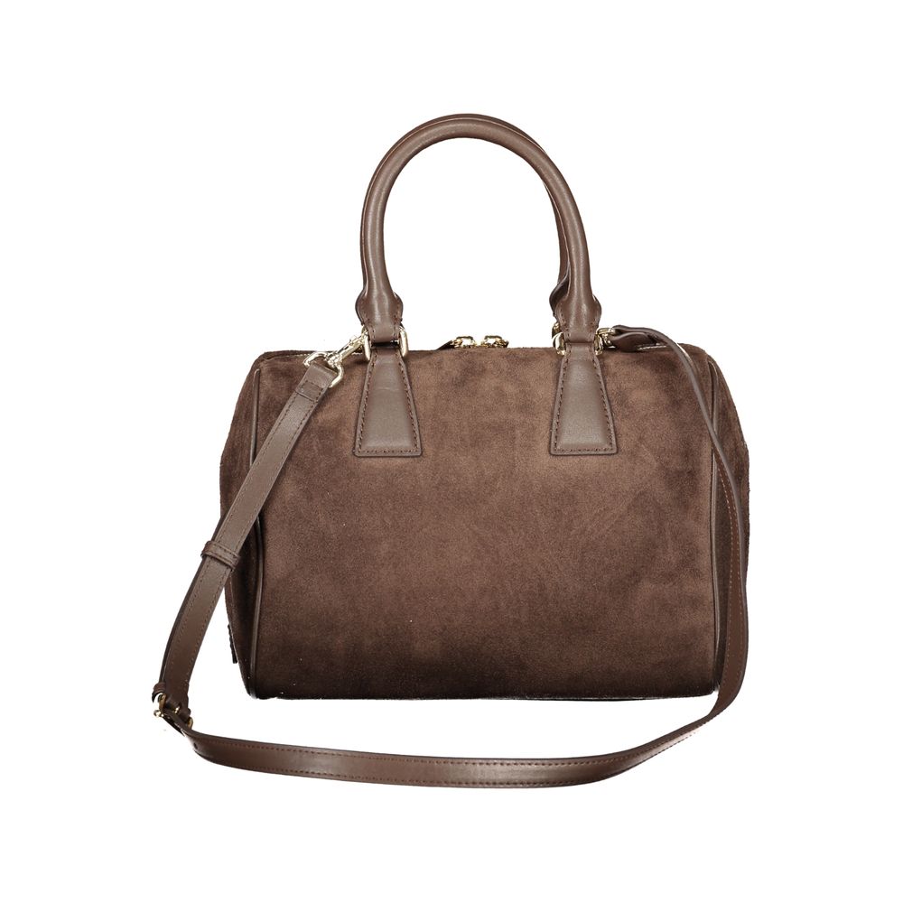 Furla Brown Leather Boston Bag