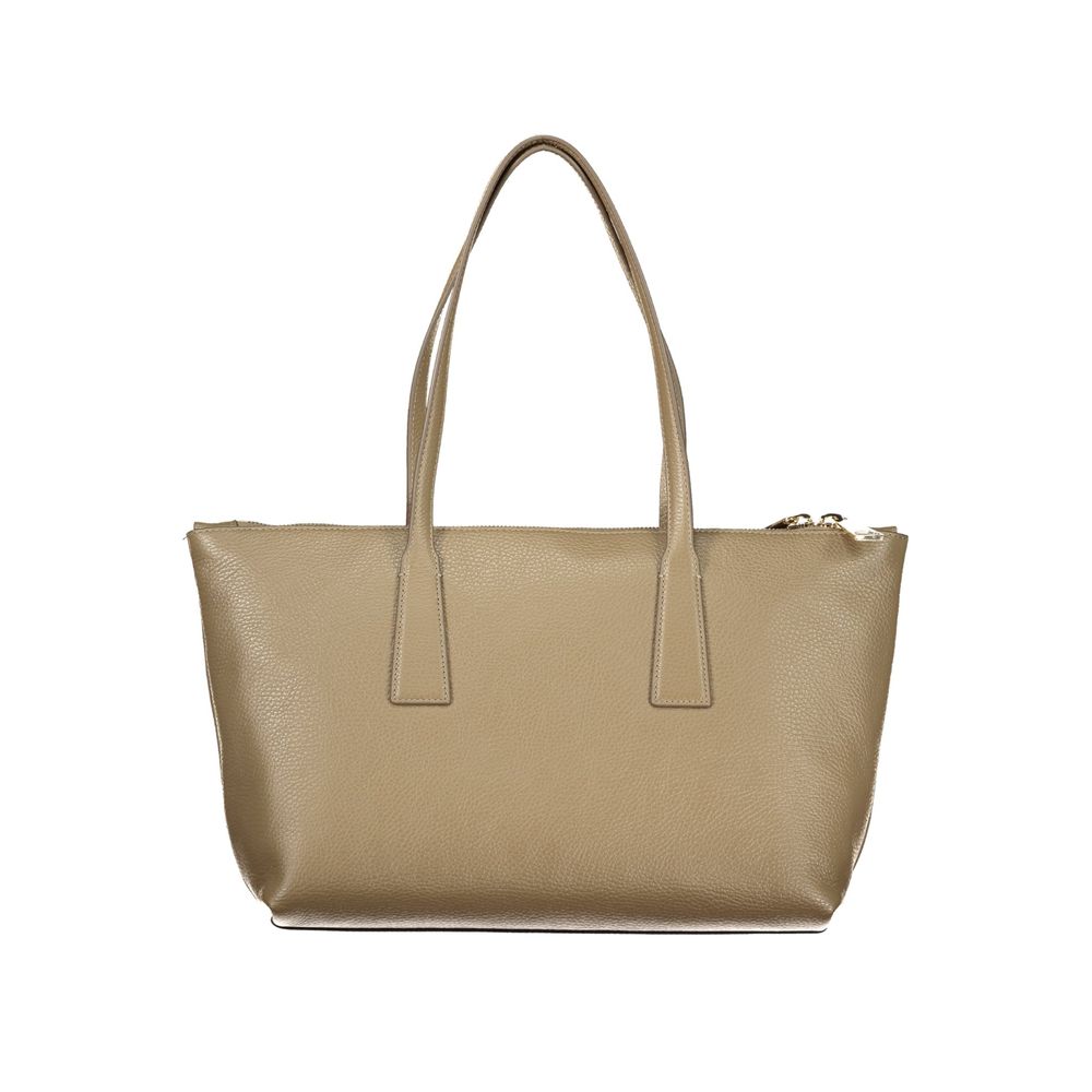 Furla Green Leather Tote Bag