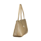 Furla Green Leather Tote Bag