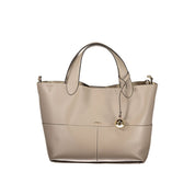 Furla Gray Leather Tote Bag