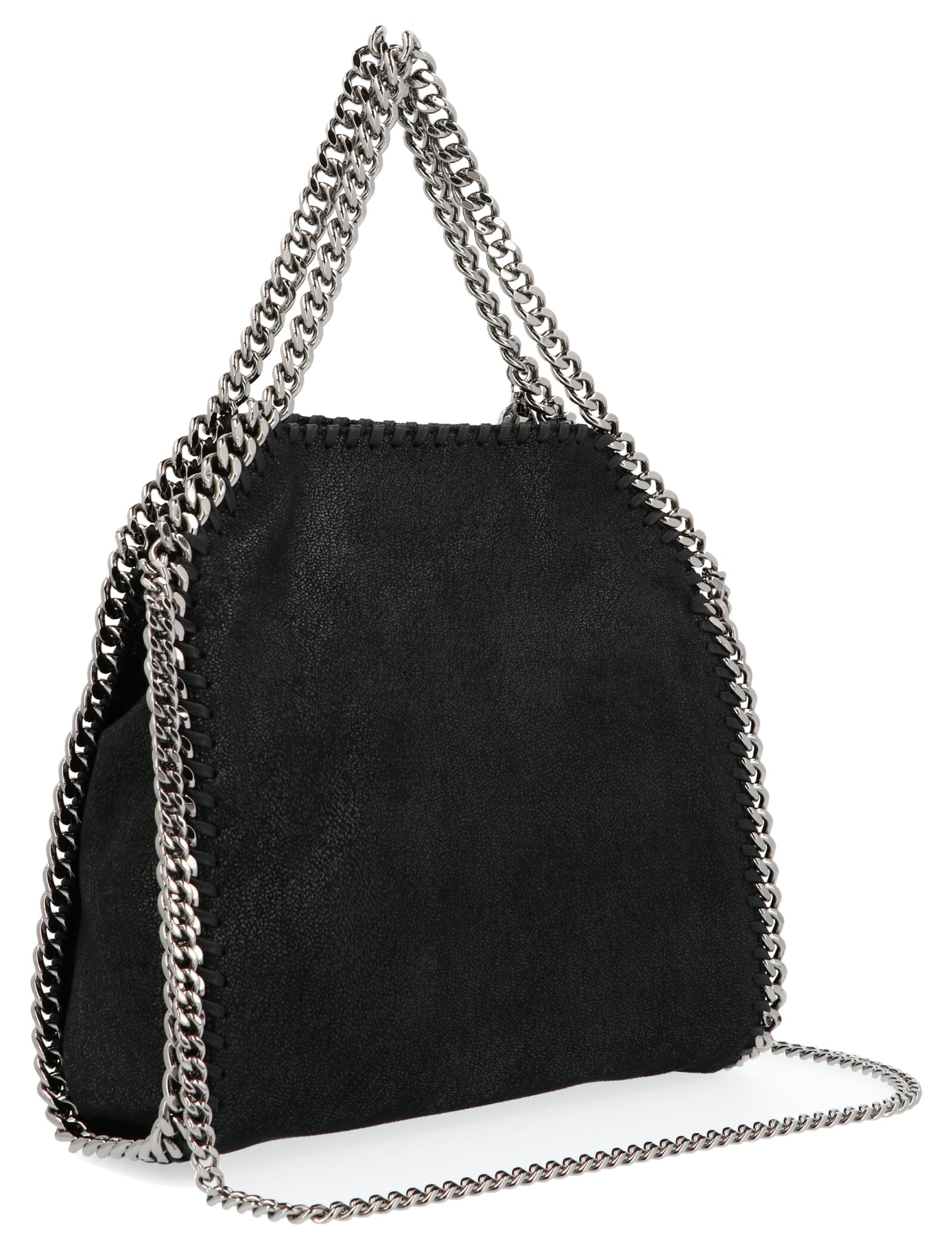 Stella McCartney Black Eco Shaggy Deer Handbags