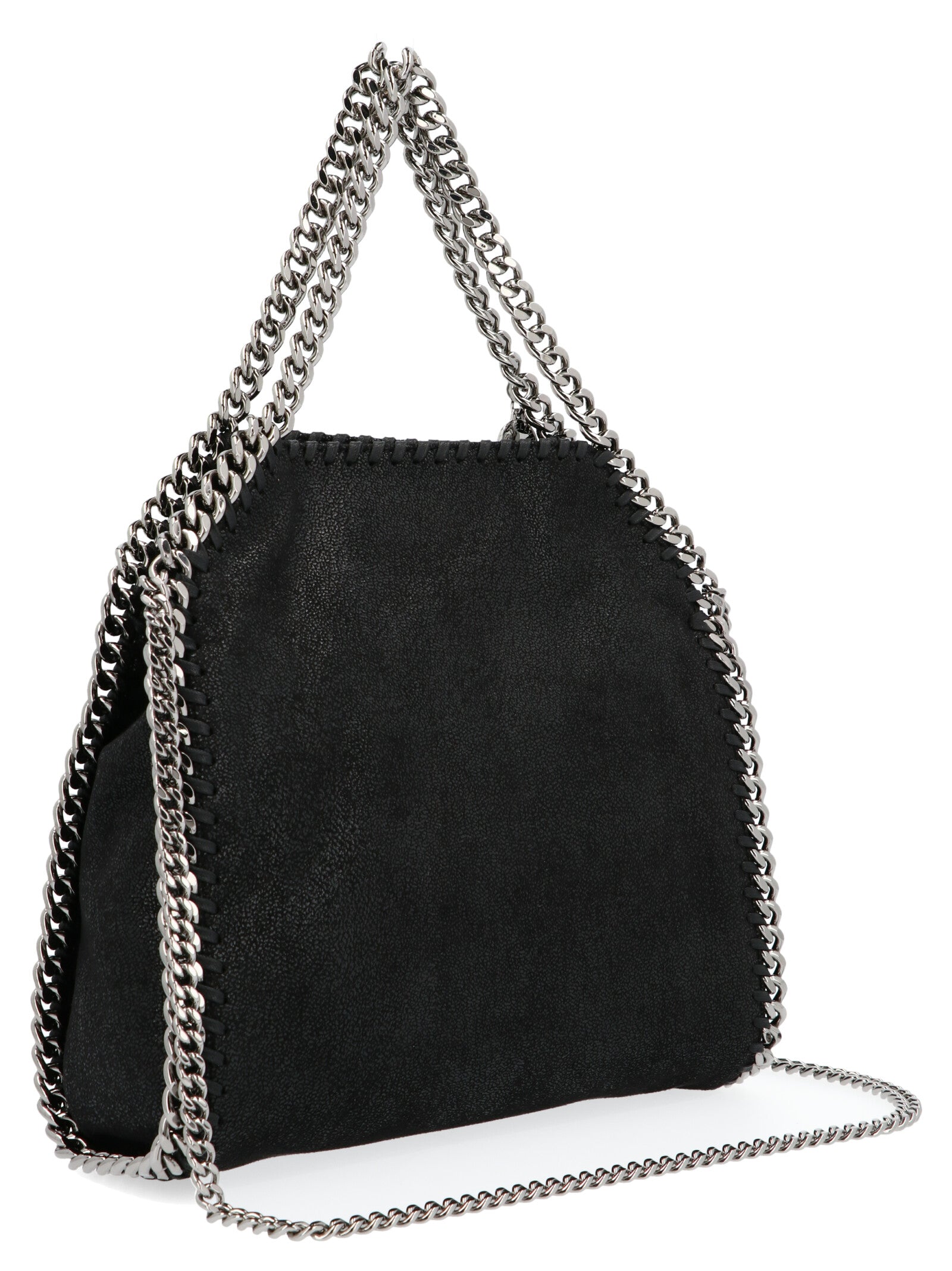 Stella McCartney Black Eco Shaggy Deer Handbags
