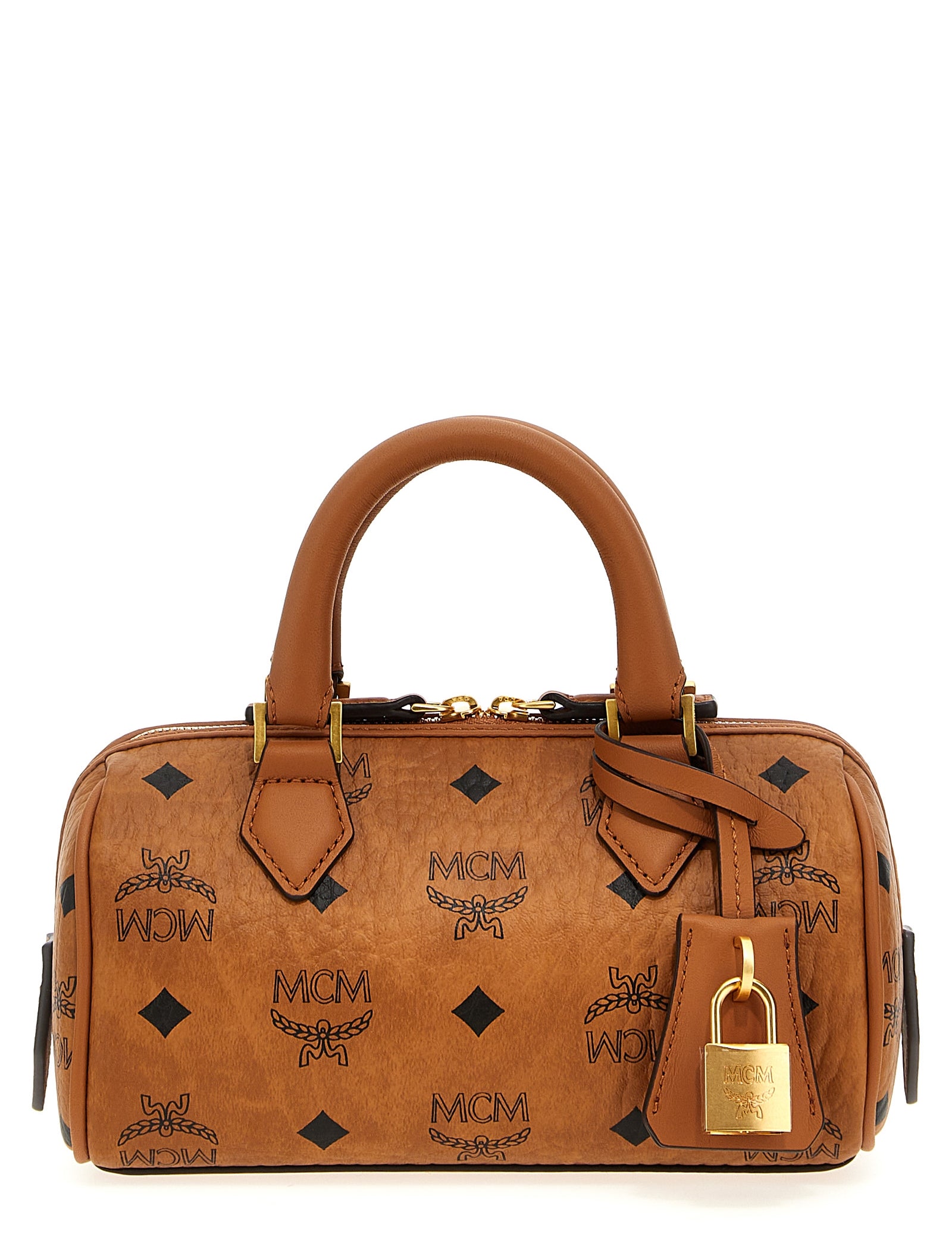 MCM Brown Polyethylene Handbag