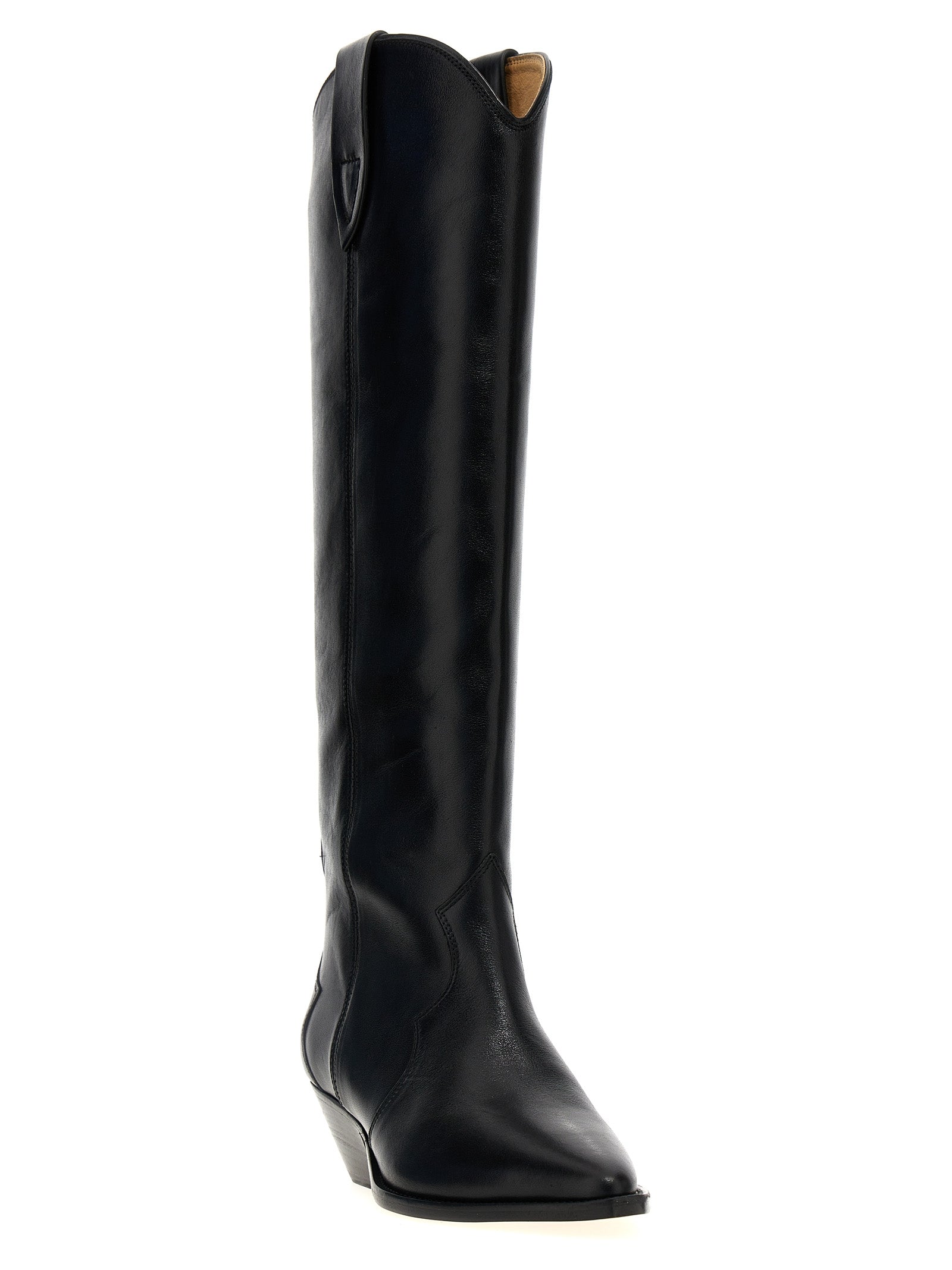 Isabel Marant Black Calfskin Chelsea Boots