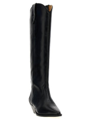 Isabel Marant Black Calfskin Chelsea Boots