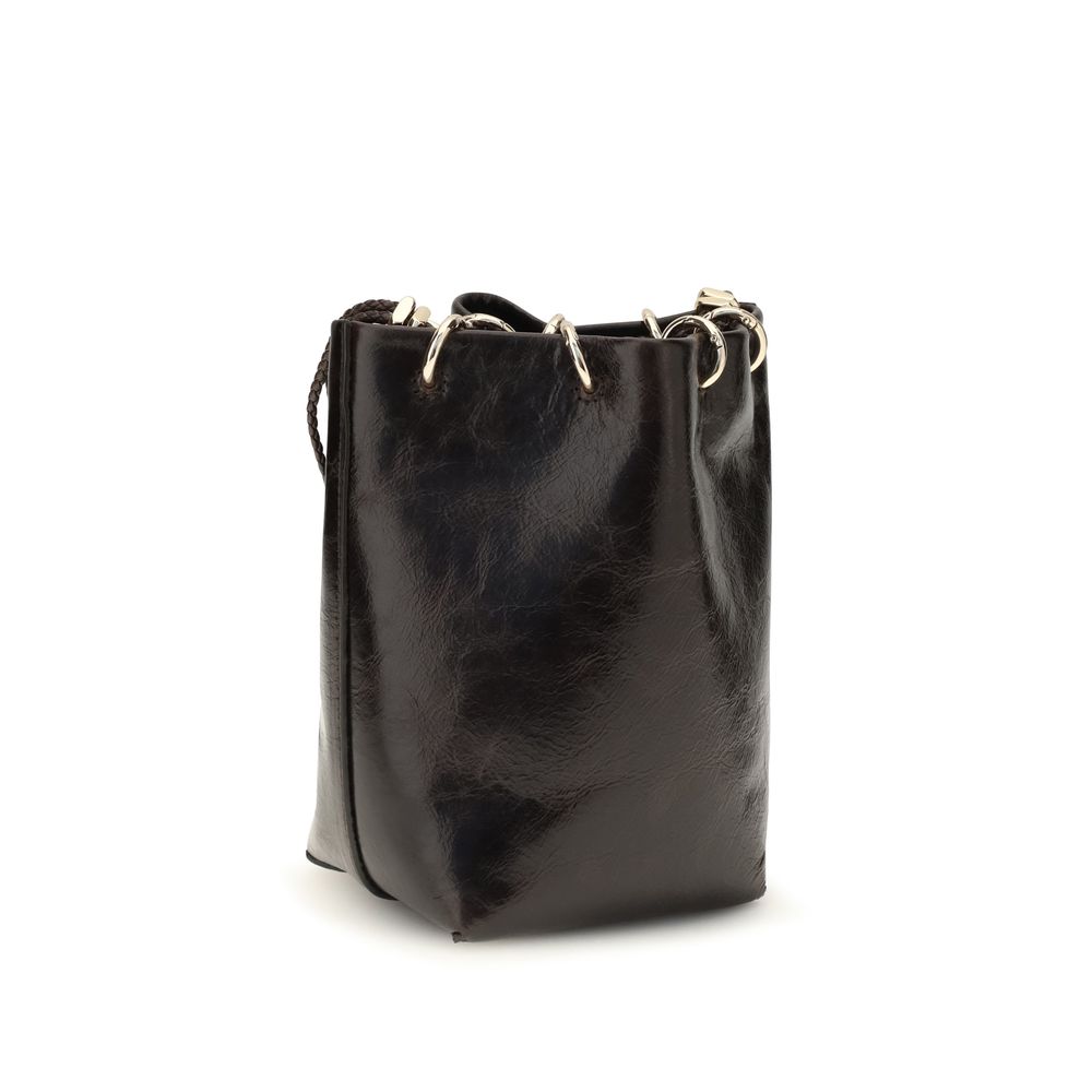 Benedetta Bruzziches Black Calf Leather Bucket Bag