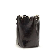 Benedetta Bruzziches Black Calf Leather Bucket Bag
