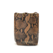 Benedetta Bruzziches Brown Calf Leather Bucket Bag