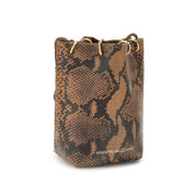 Benedetta Bruzziches Brown Calf Leather Bucket Bag