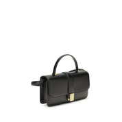 Khaite Black Calf Leather Handbags