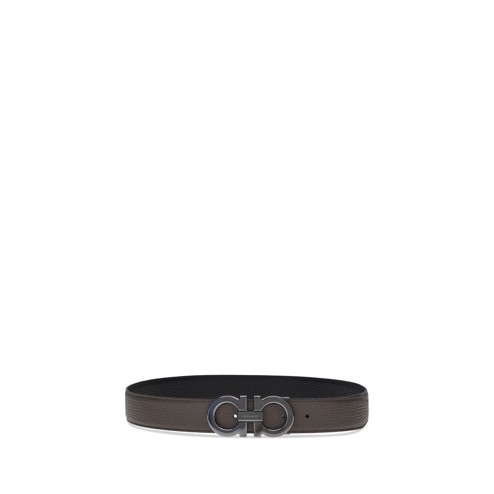 Ferragamo Brown Calf Leather Belt