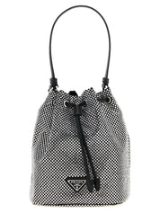 Prada Gray Viscose Bucket Bag