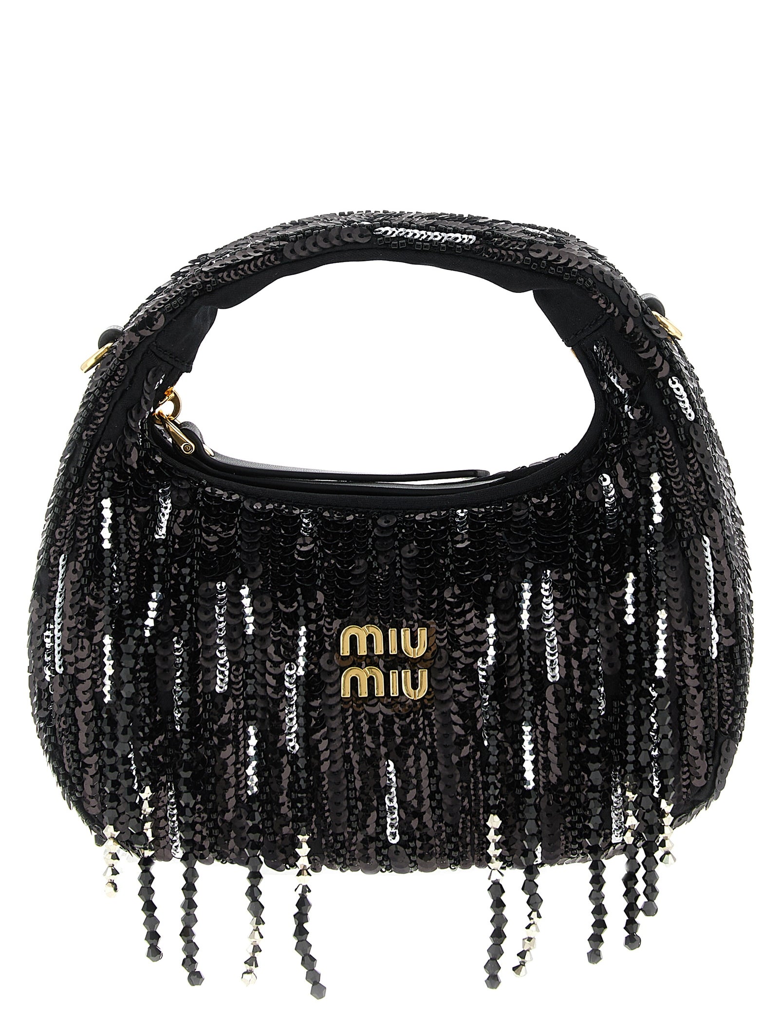 Miu Miu Black Polyester Handbag